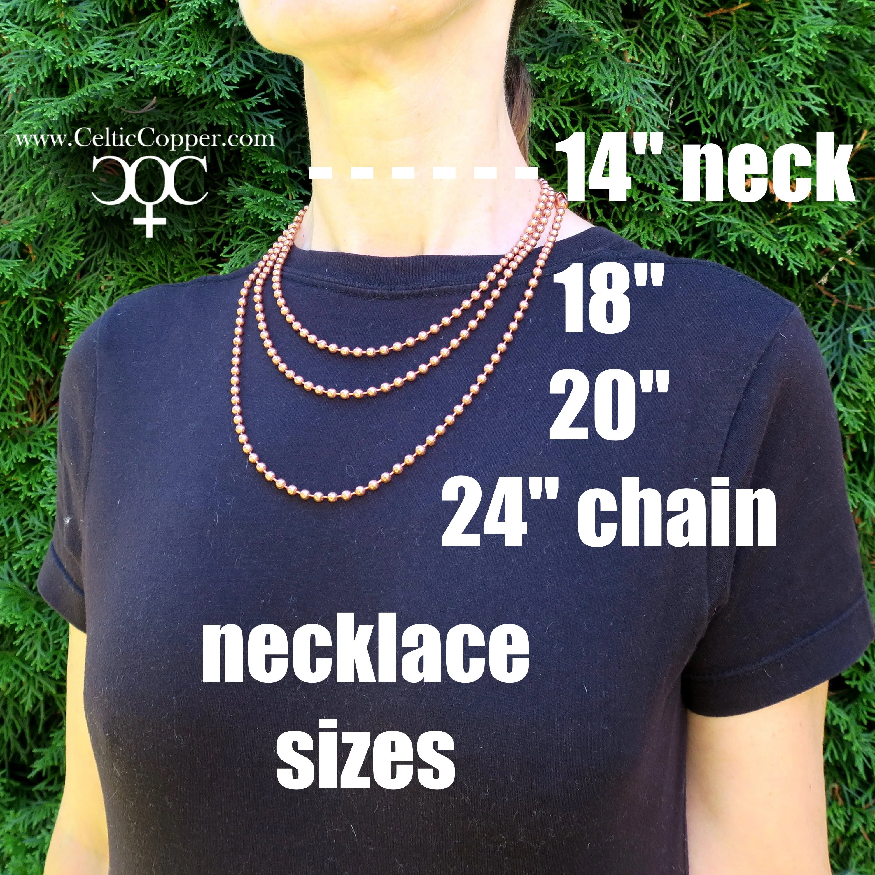 Solid Copper Necklace Chain Fine 3mm Cuban Curb Chain Necklace NC71 Solid Copper Chain Necklace 24"