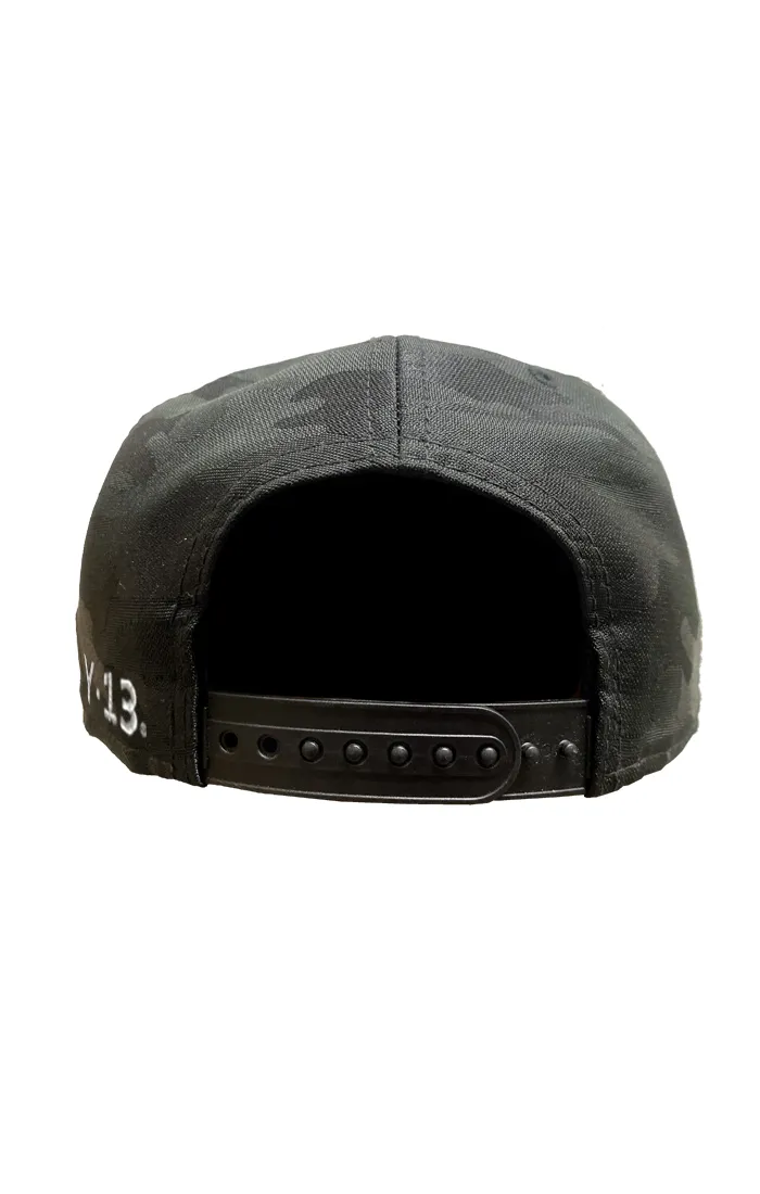 The SPEED REAPER Snapback Trucker Cap - BLACK CAMOUFLAGE