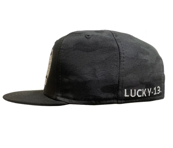 The SPEED REAPER Snapback Trucker Cap - BLACK CAMOUFLAGE