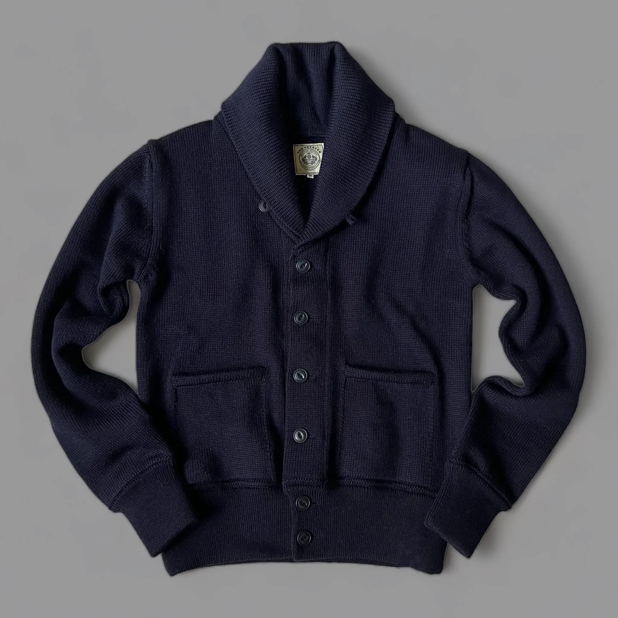 THE VOYAGER CARDIGAN - NAVY BLUE