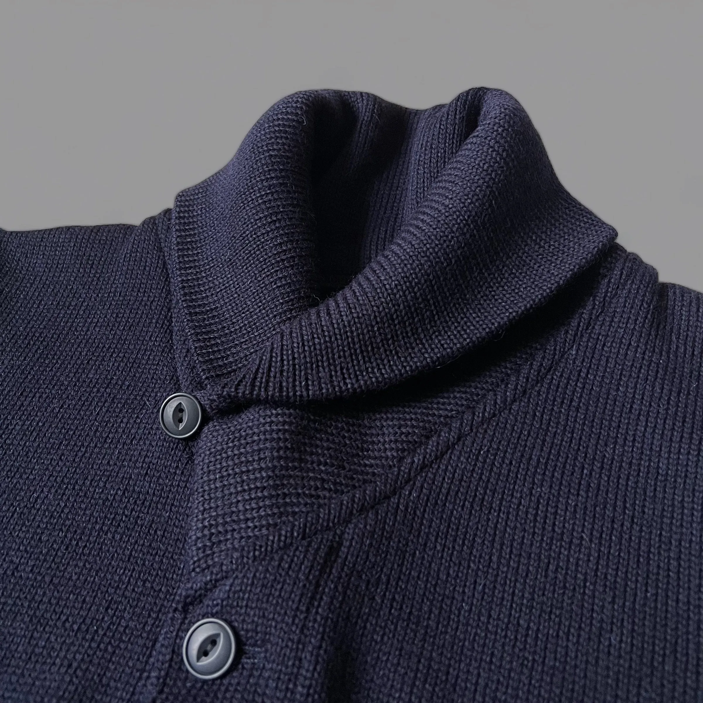 THE VOYAGER CARDIGAN - NAVY BLUE