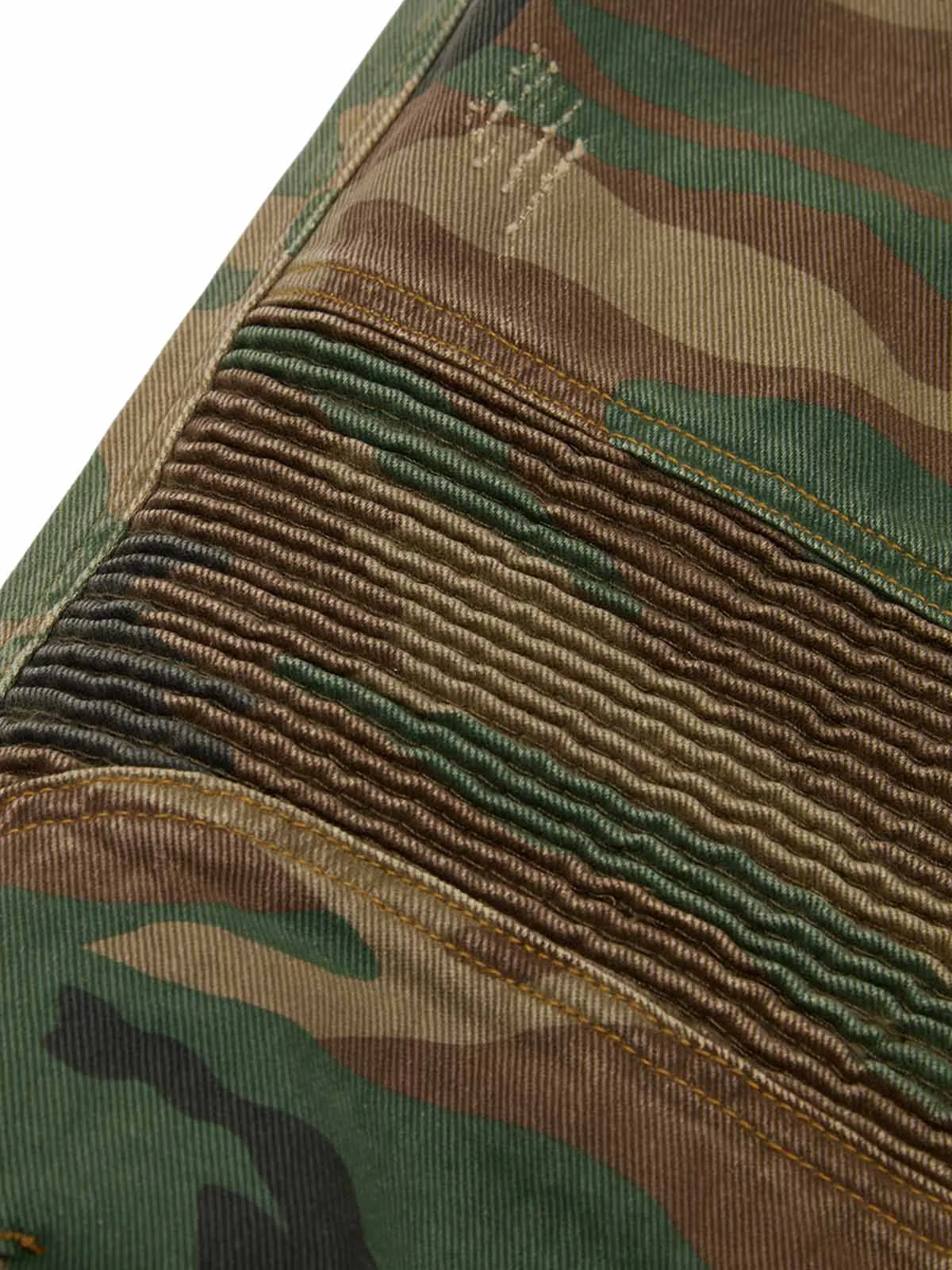 Thesupermade Camouflage Structured Pleated Pants