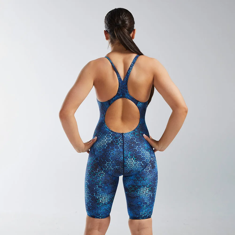 TYR Thresher™ Open Back Swimsuit - Blue Akurra