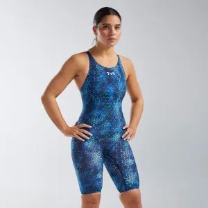 TYR Thresher™ Open Back Swimsuit - Blue Akurra