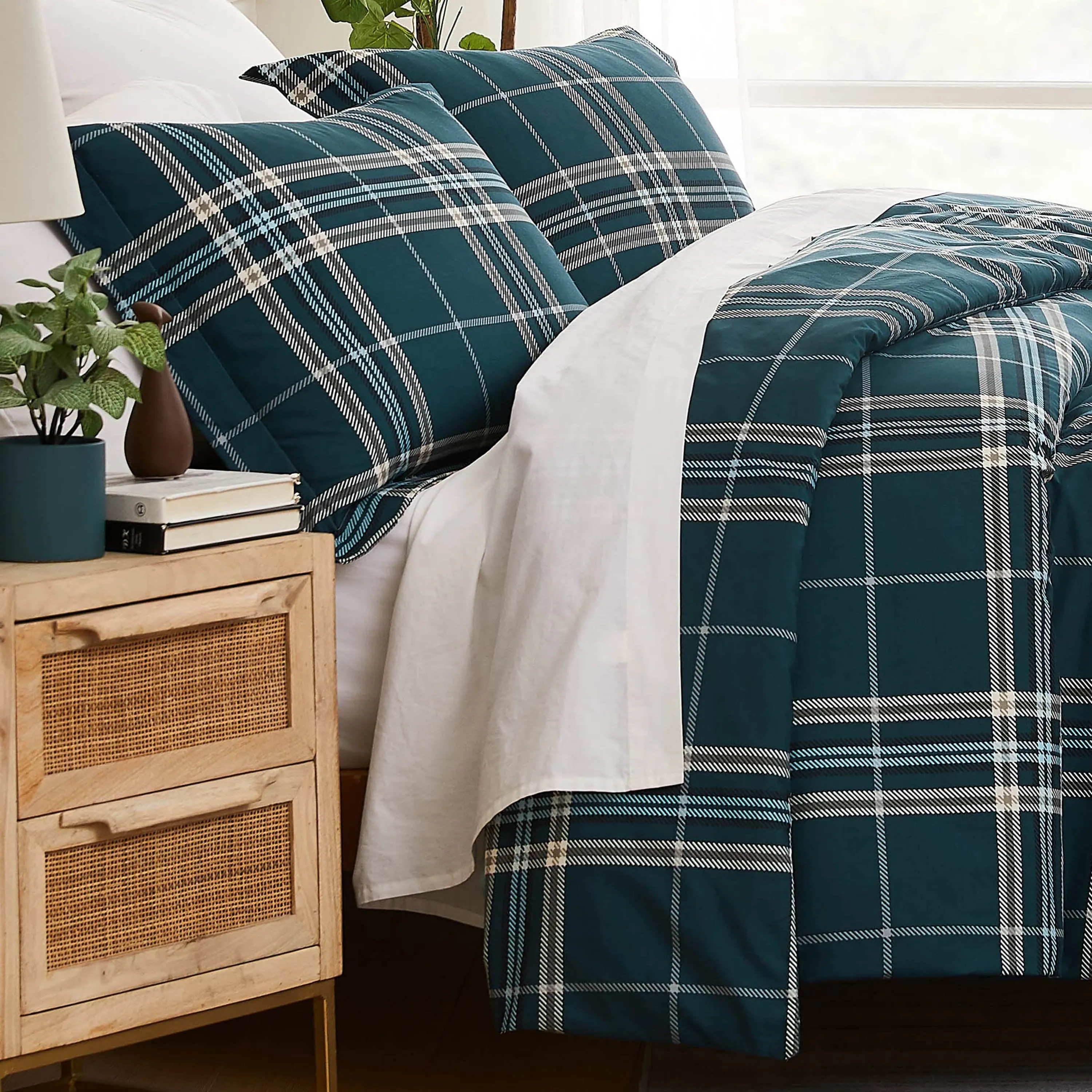 Vilano Plaid Duvet Cover Set