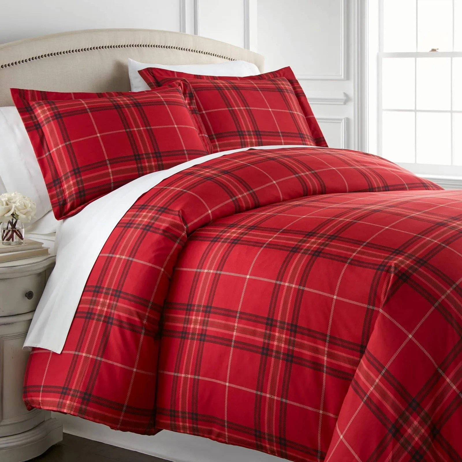 Vilano Plaid Duvet Cover Set