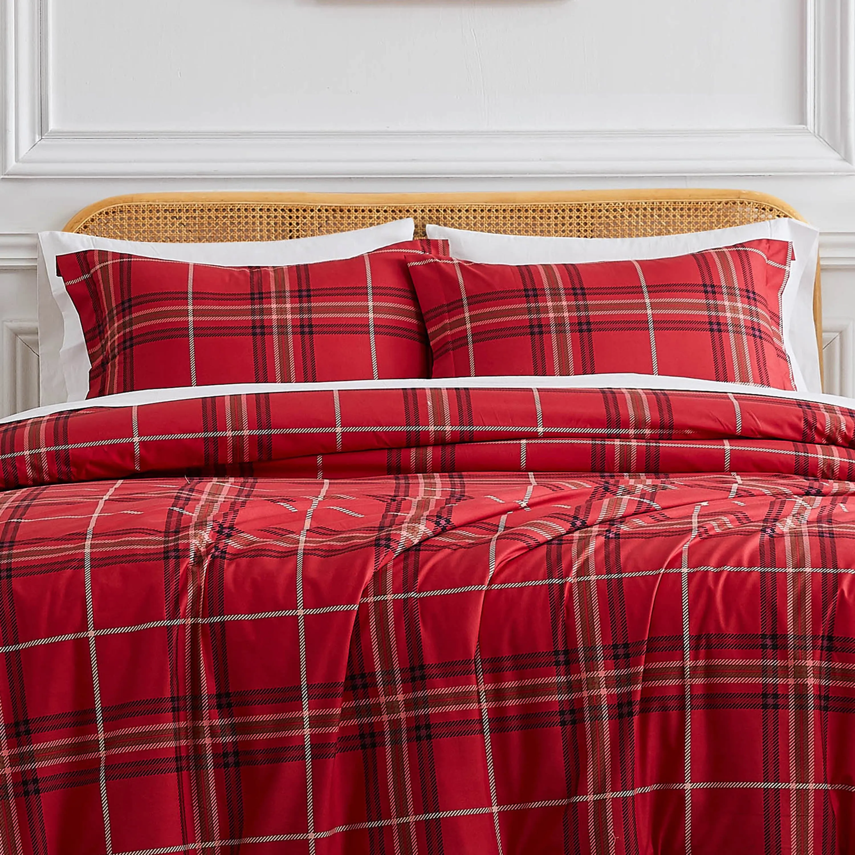 Vilano Plaid Duvet Cover Set