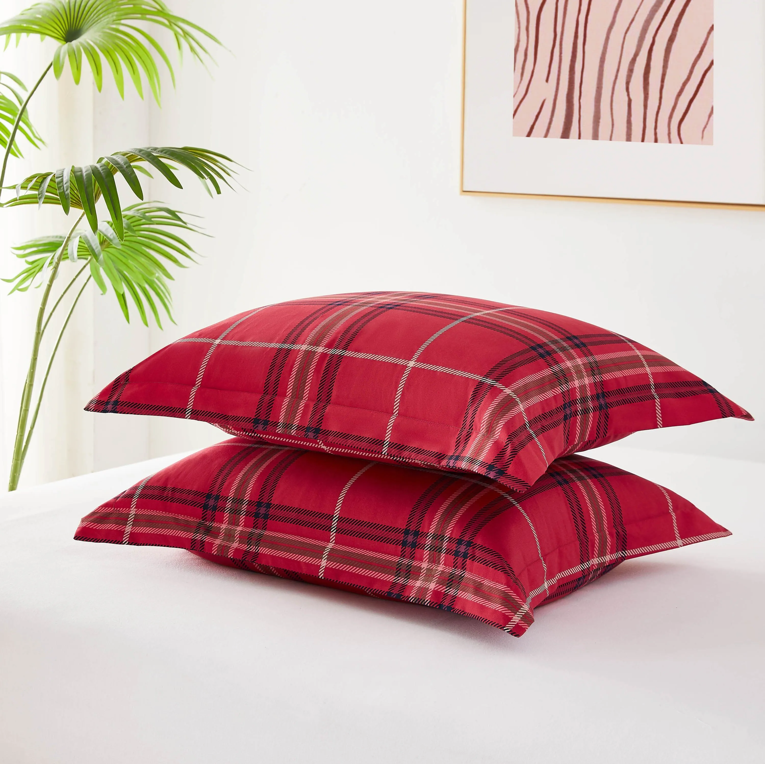 Vilano Plaid Duvet Cover Set