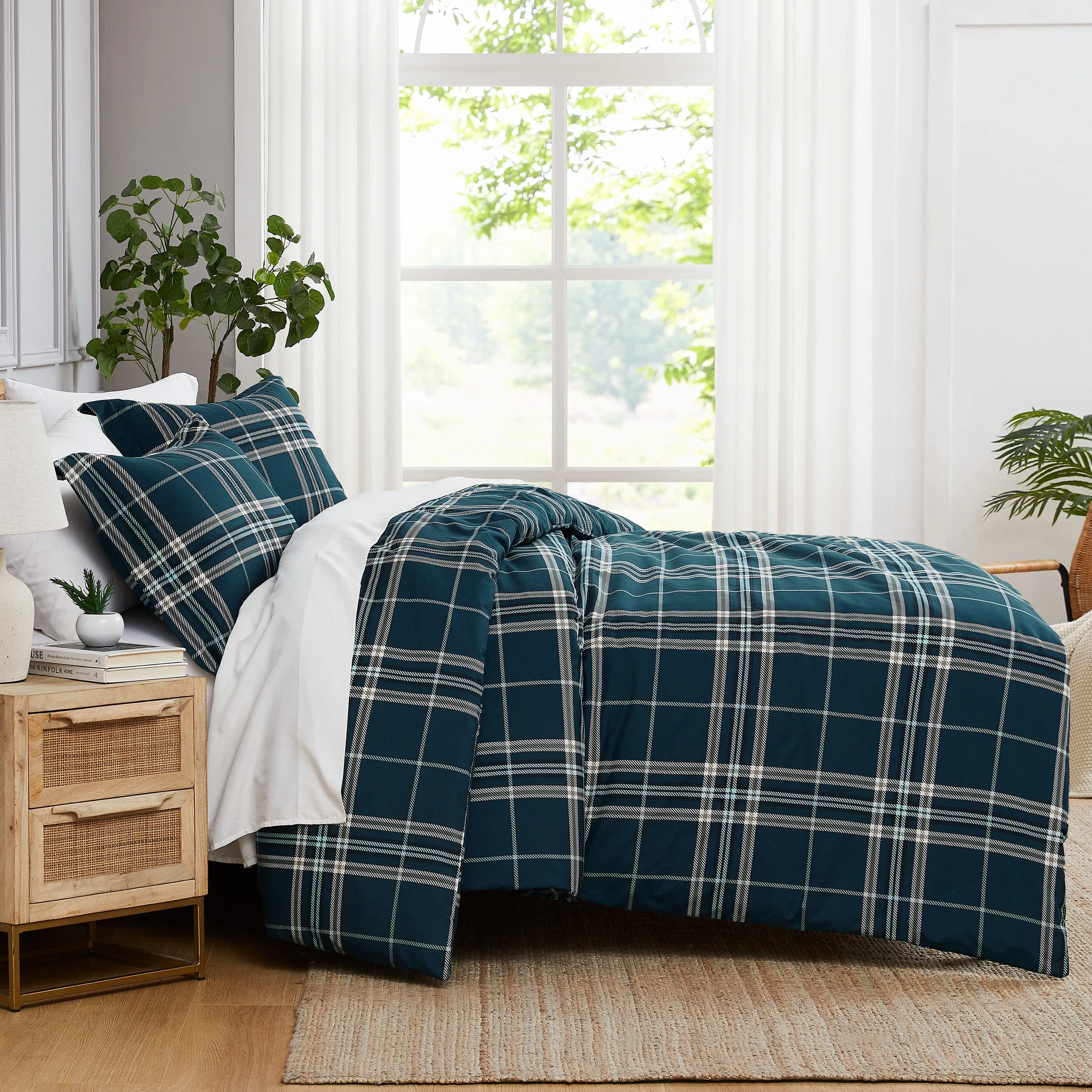 Vilano Plaid Duvet Cover Set