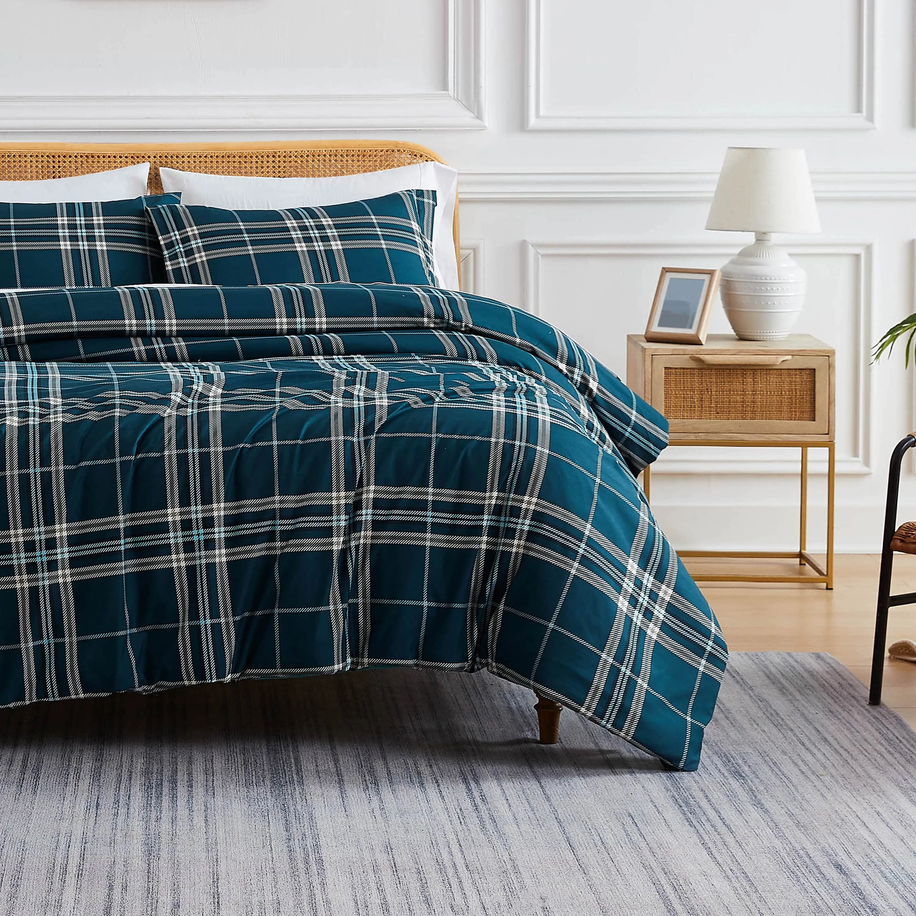 Vilano Plaid Duvet Cover Set