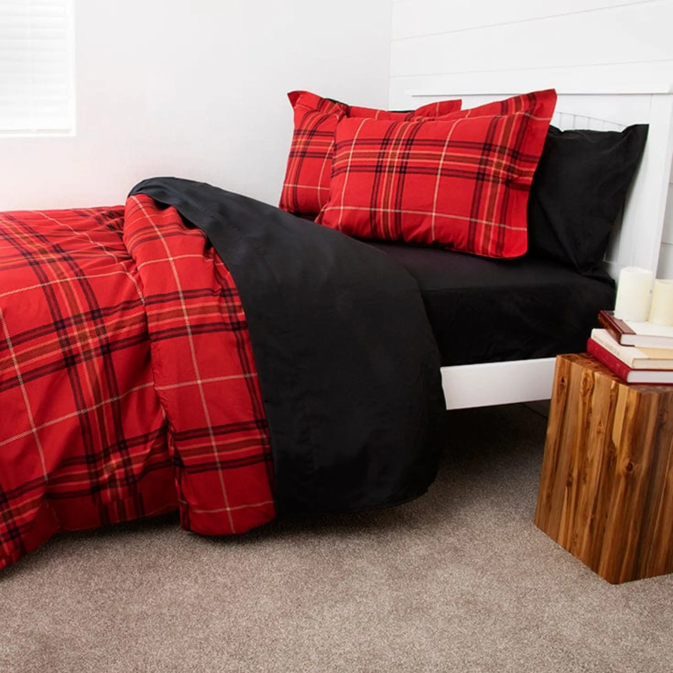 Vilano Plaid Duvet Cover Set