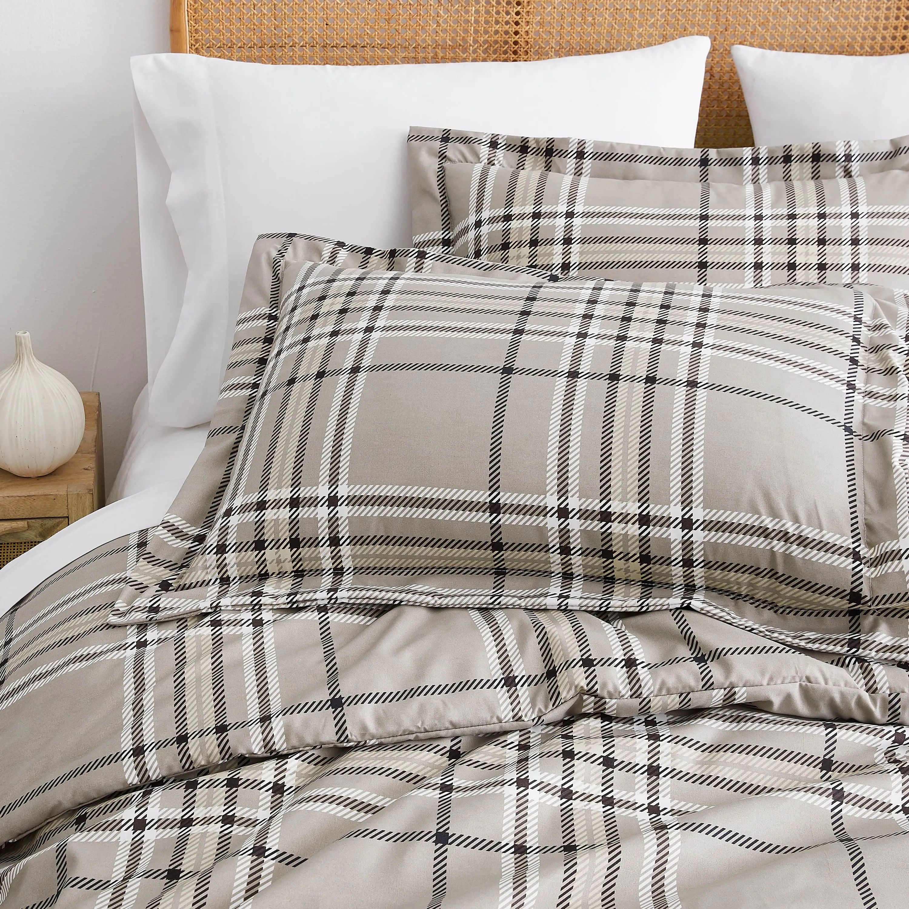 Vilano Plaid Duvet Cover Set