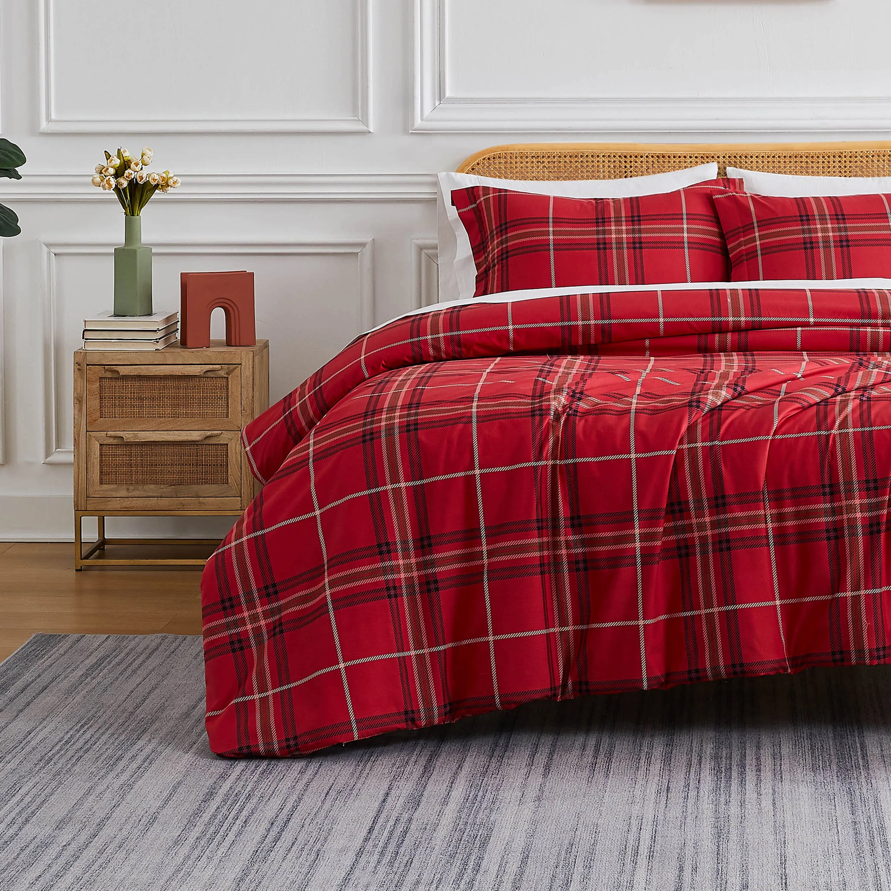 Vilano Plaid Duvet Cover Set