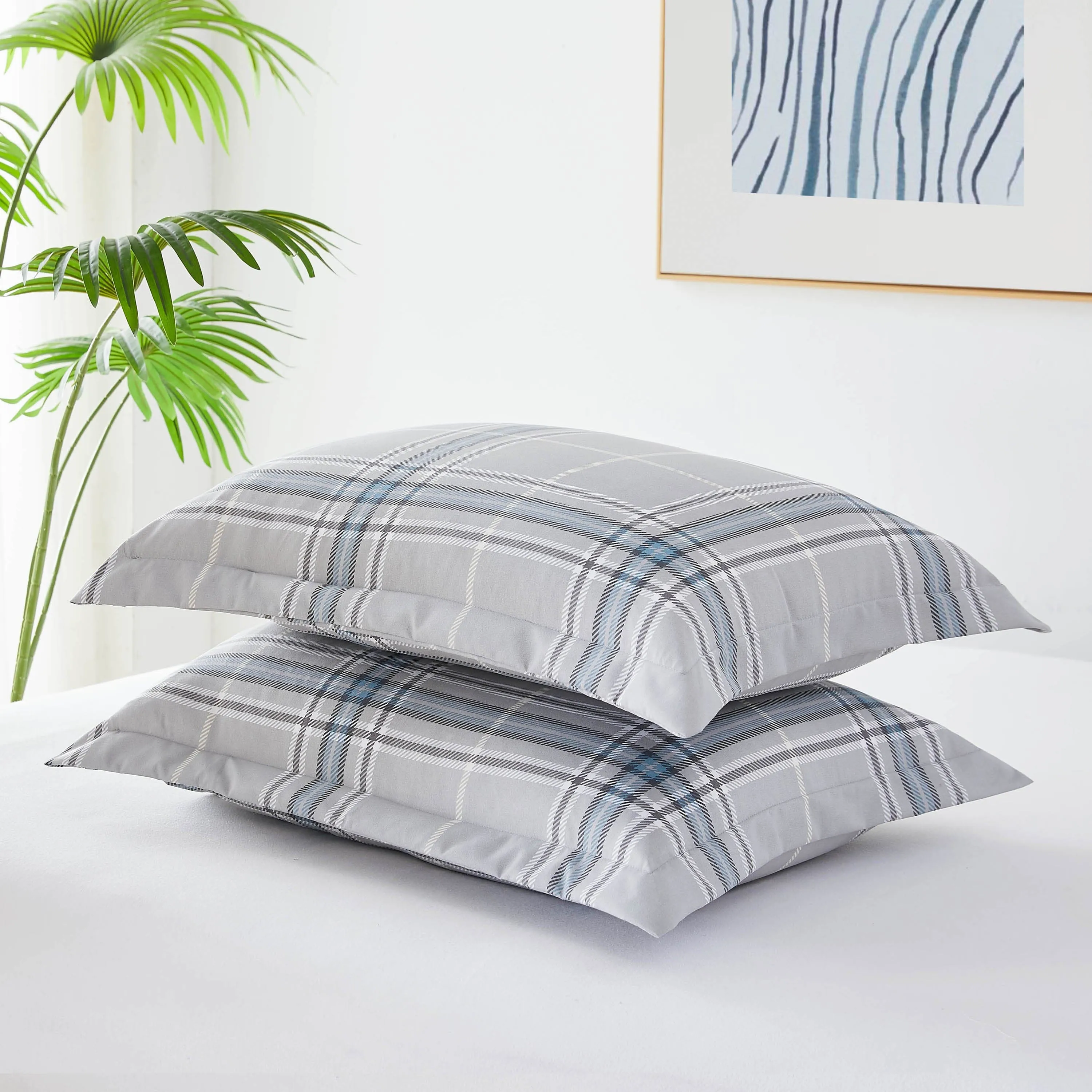 Vilano Plaid Duvet Cover Set