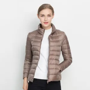 Women Winter Coat 2017 New Ultra Light White Duck Down Jacket Slim Women Winter Puffer Jacket Portable Windproof Down Coat