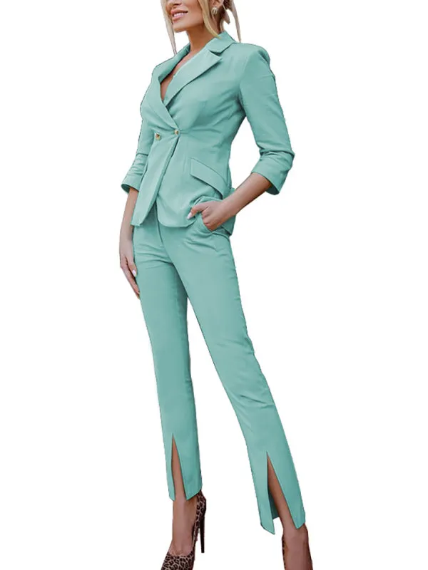 Women's fashionable temperament lapel suit