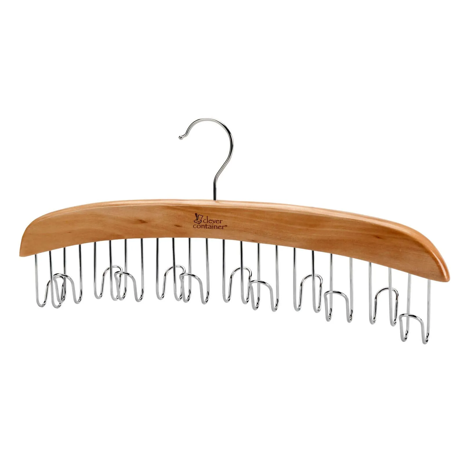 Wooden 12 Hook Belt Hanger