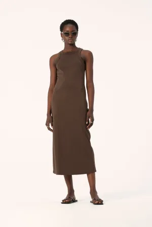 Zoe Tank Dress Chocolate