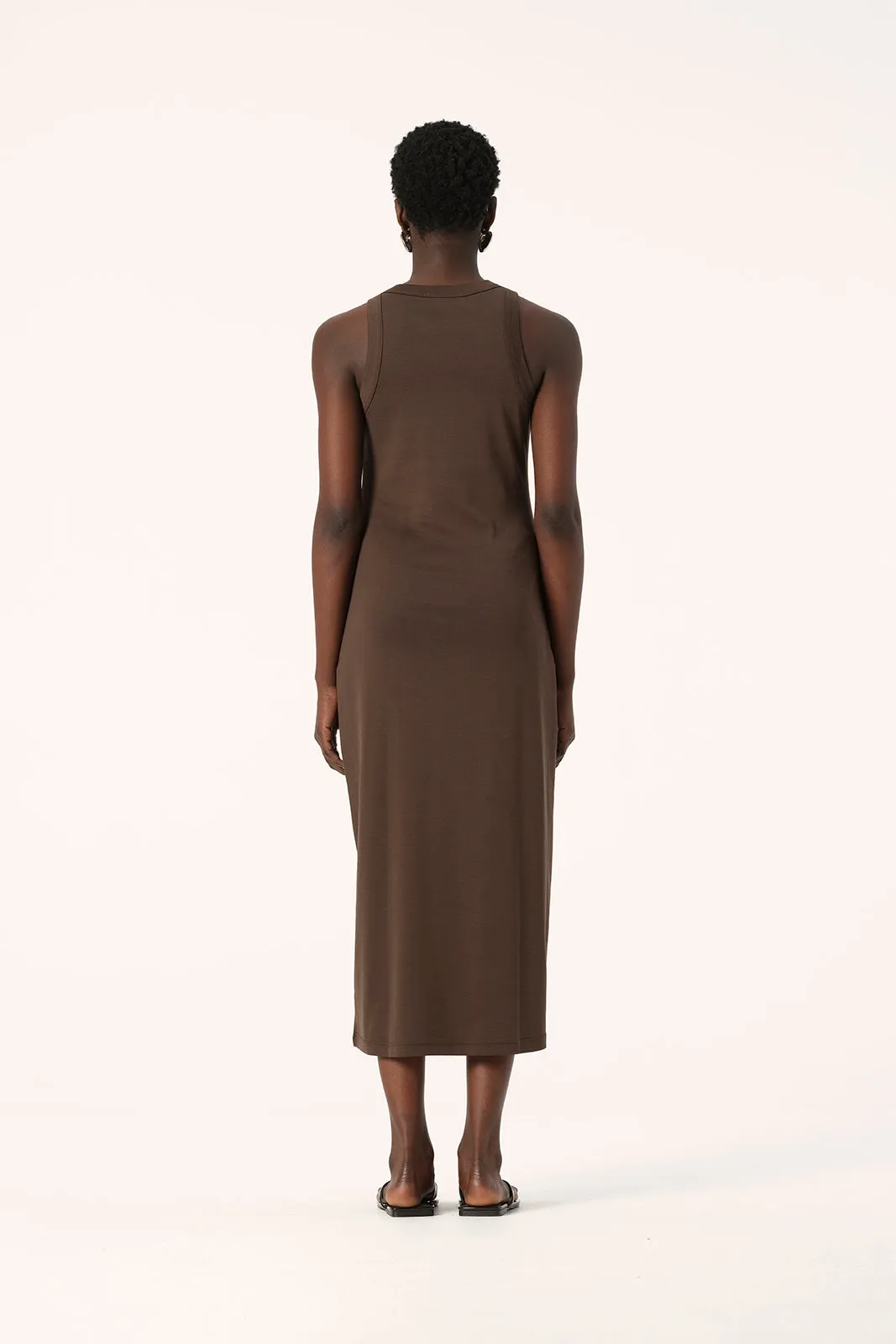 Zoe Tank Dress Chocolate